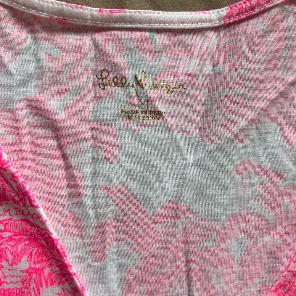 Lilly Pulitzer Pink and White Casual Dress - Picture 3 of 4